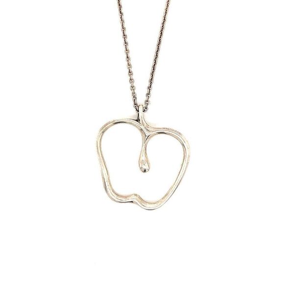 Large T&Co. 925 Apple Pendant Long Necklace